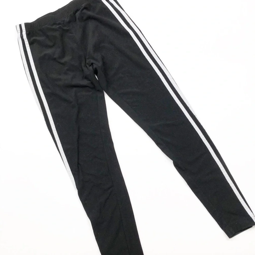 NOBO No Boundaries girls black striped leggings
